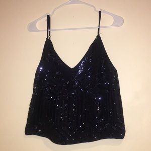 Navy blue tank top